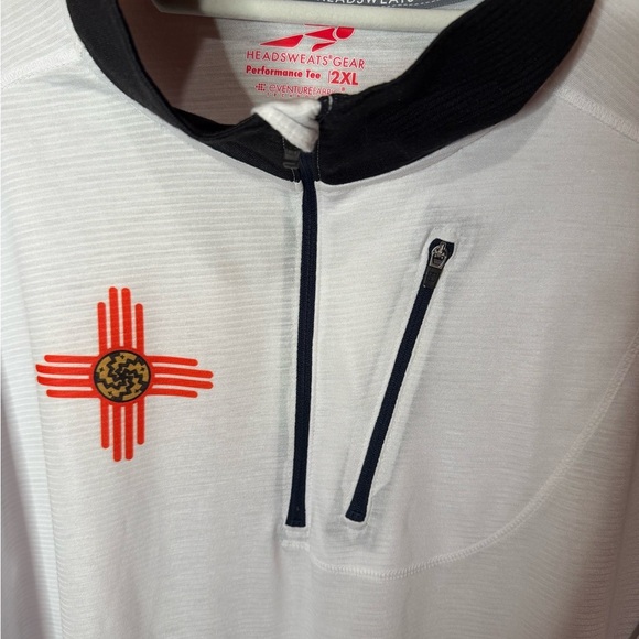 NWT Headsweats Gear Bike Shirt XXL w NM State Flag; Quarter Zip Front - Picture 5 of 8